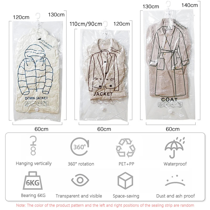Hanging Space Saver Compression Storage Bag