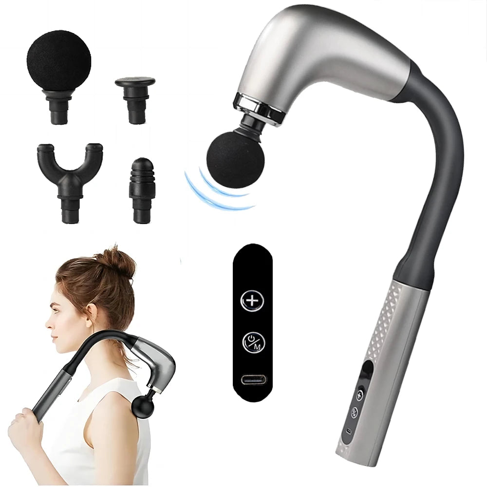 Ergonomic Long-Handle Electric Massager