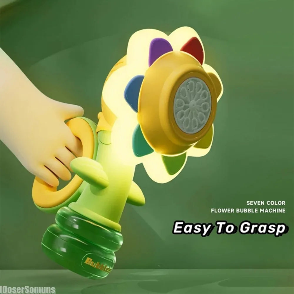Automatic Sunflower Bubble Machine Toy