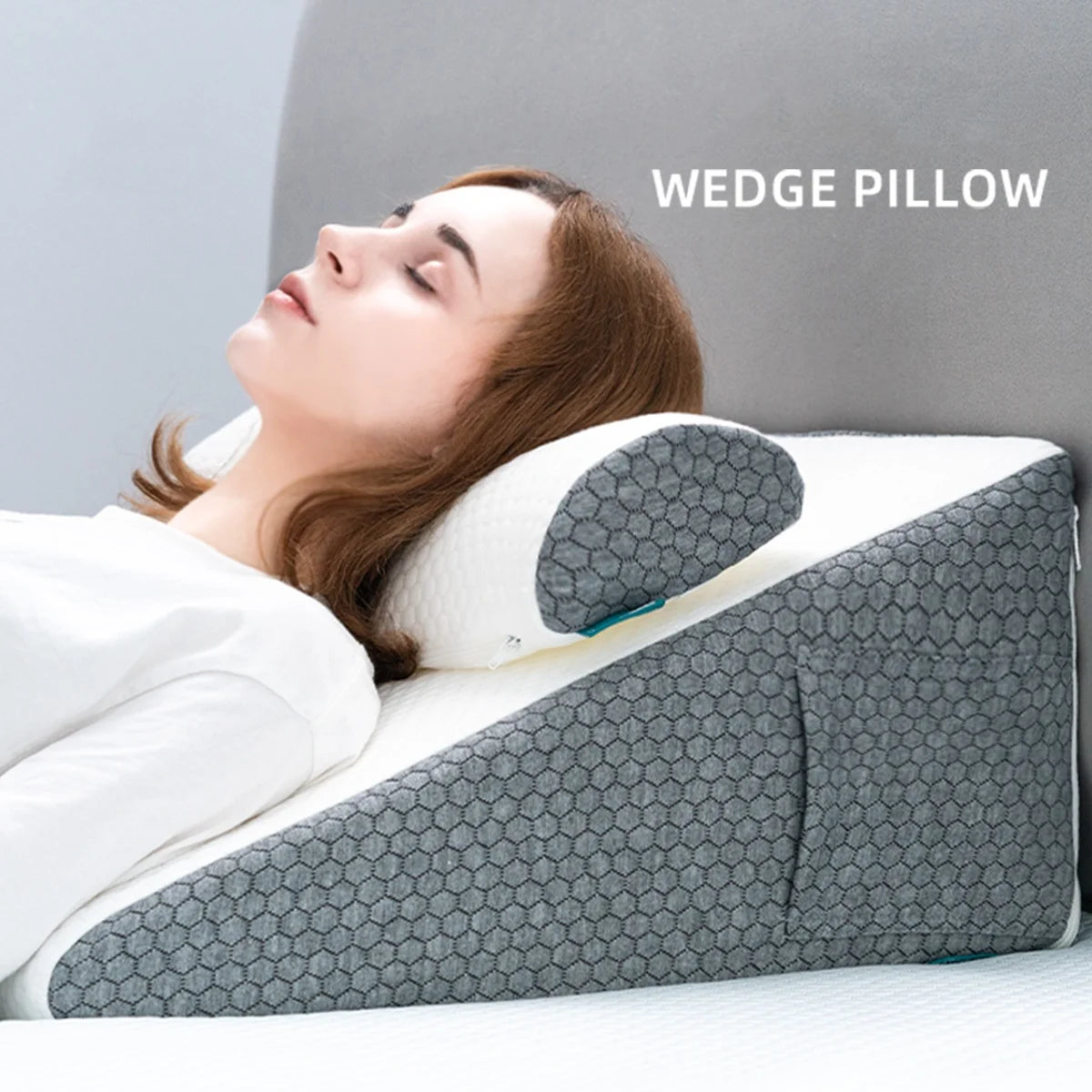 Memory Foam Wedge and Neck Pillow