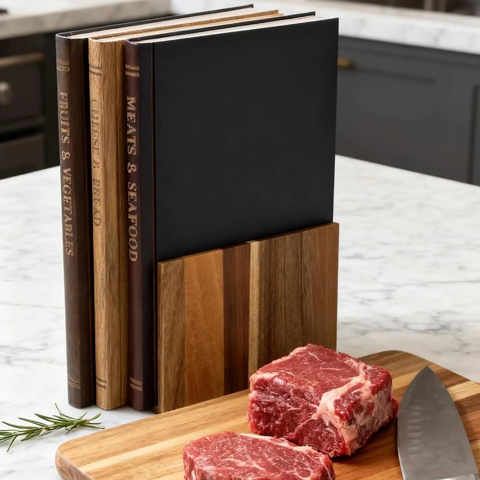 Book Style Cutting Boards for Kitchen