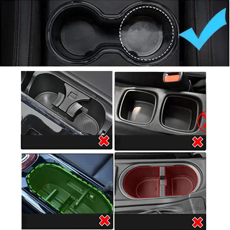 Car Cup Holder with Detachable Tray