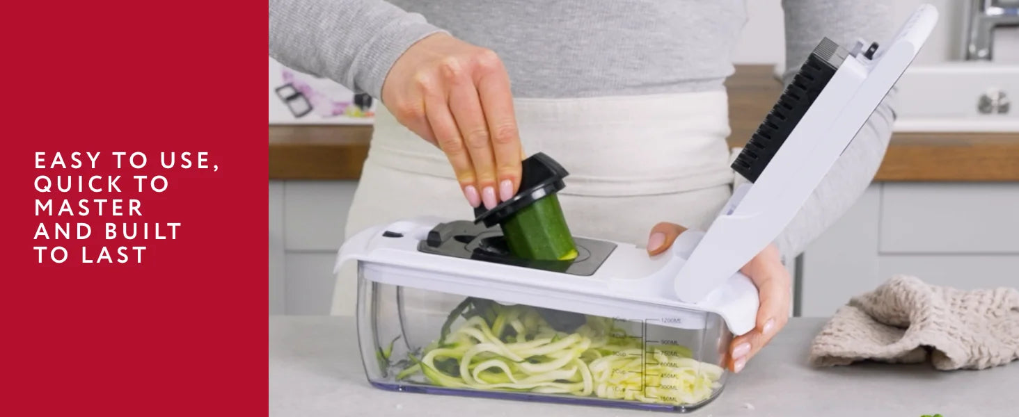 Multislicing Vegetable Chopper With Container