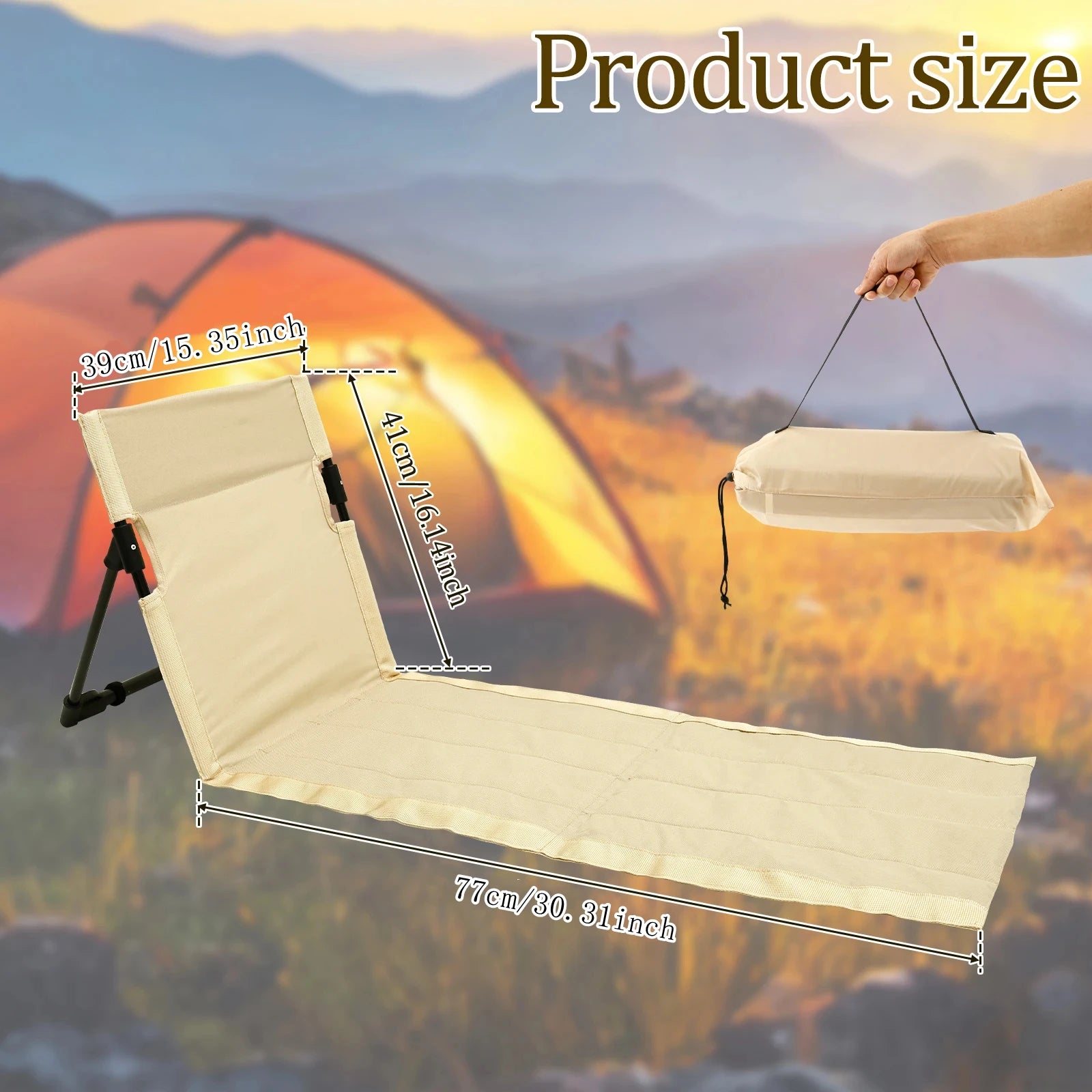 Camping Lazy Backrest Cushion
