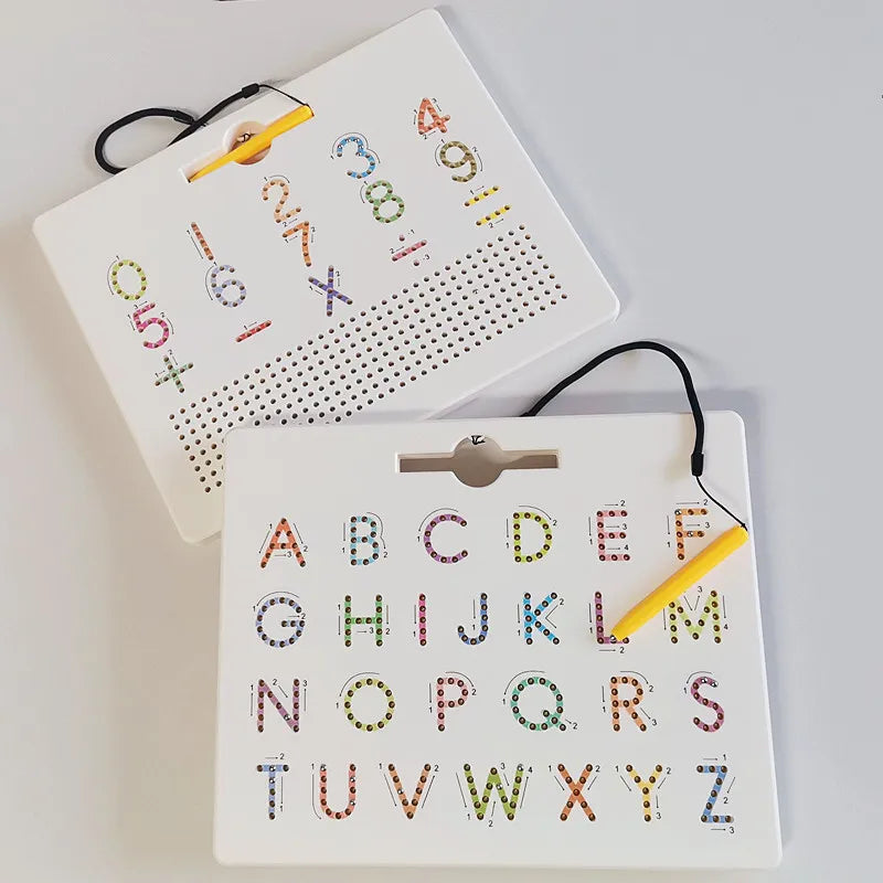 Magnetic Alphabet Tracing Board For Kids