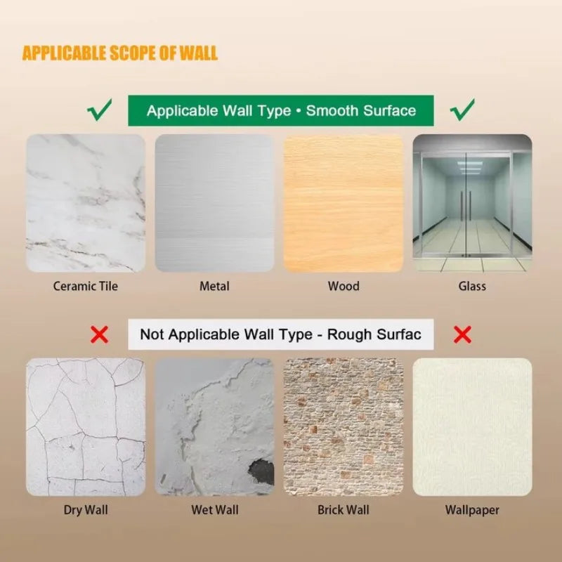 Adjustable Curtain Rod Wall Hooks