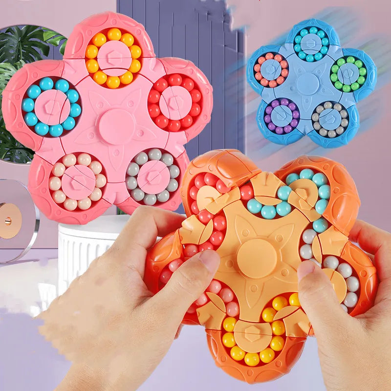 Colorful Rotating Bead Fidget Toy For Kids