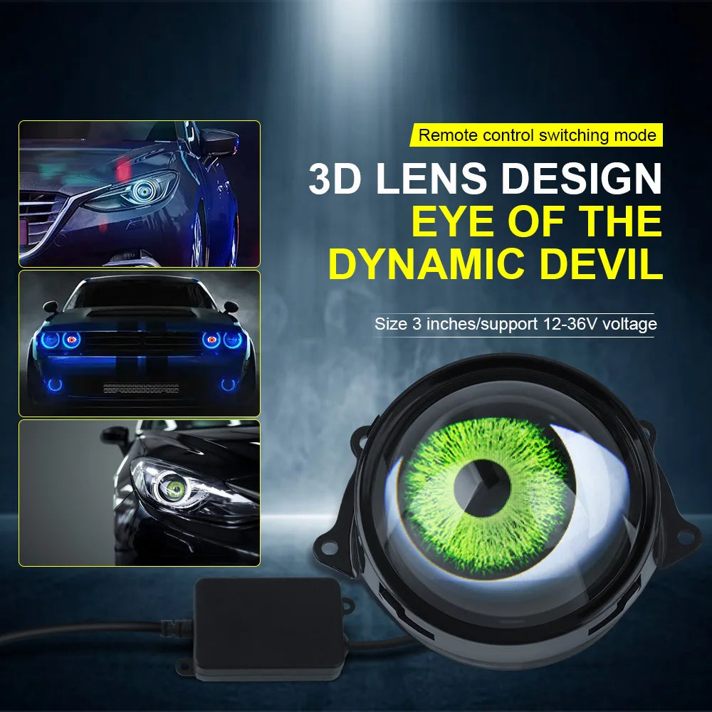 Dynamic LED Devil Eye Headlight