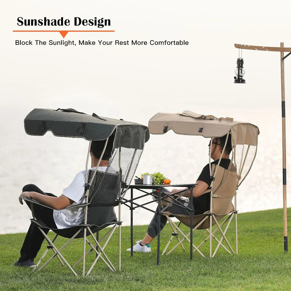 Portable Folding Chair With Canopy