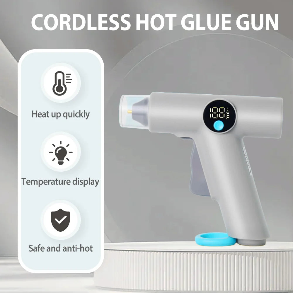 Cordless Hot Glue Gun With LED