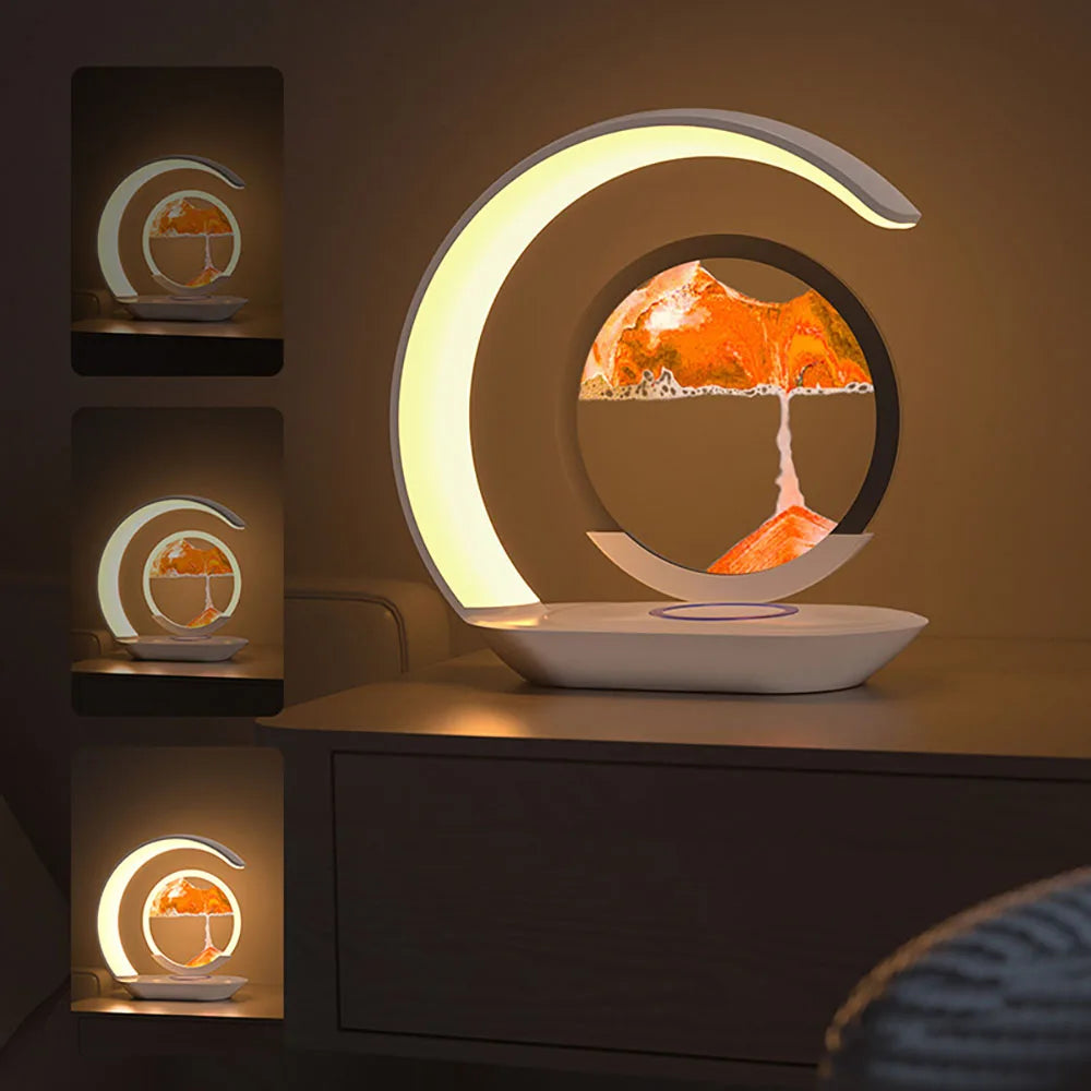 Quicksand Night Lamp With Wireless Charger