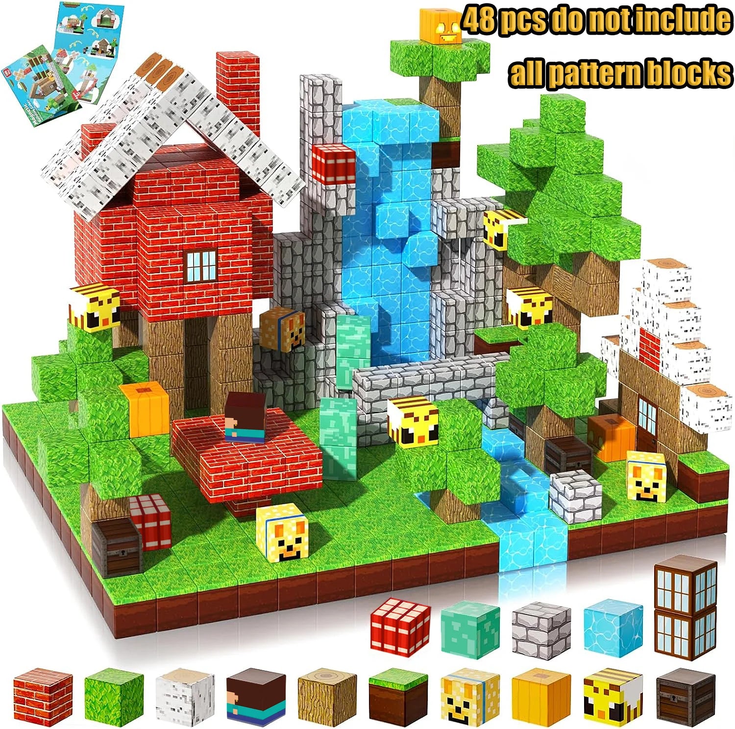 Mine World Magnetic Building Blocks