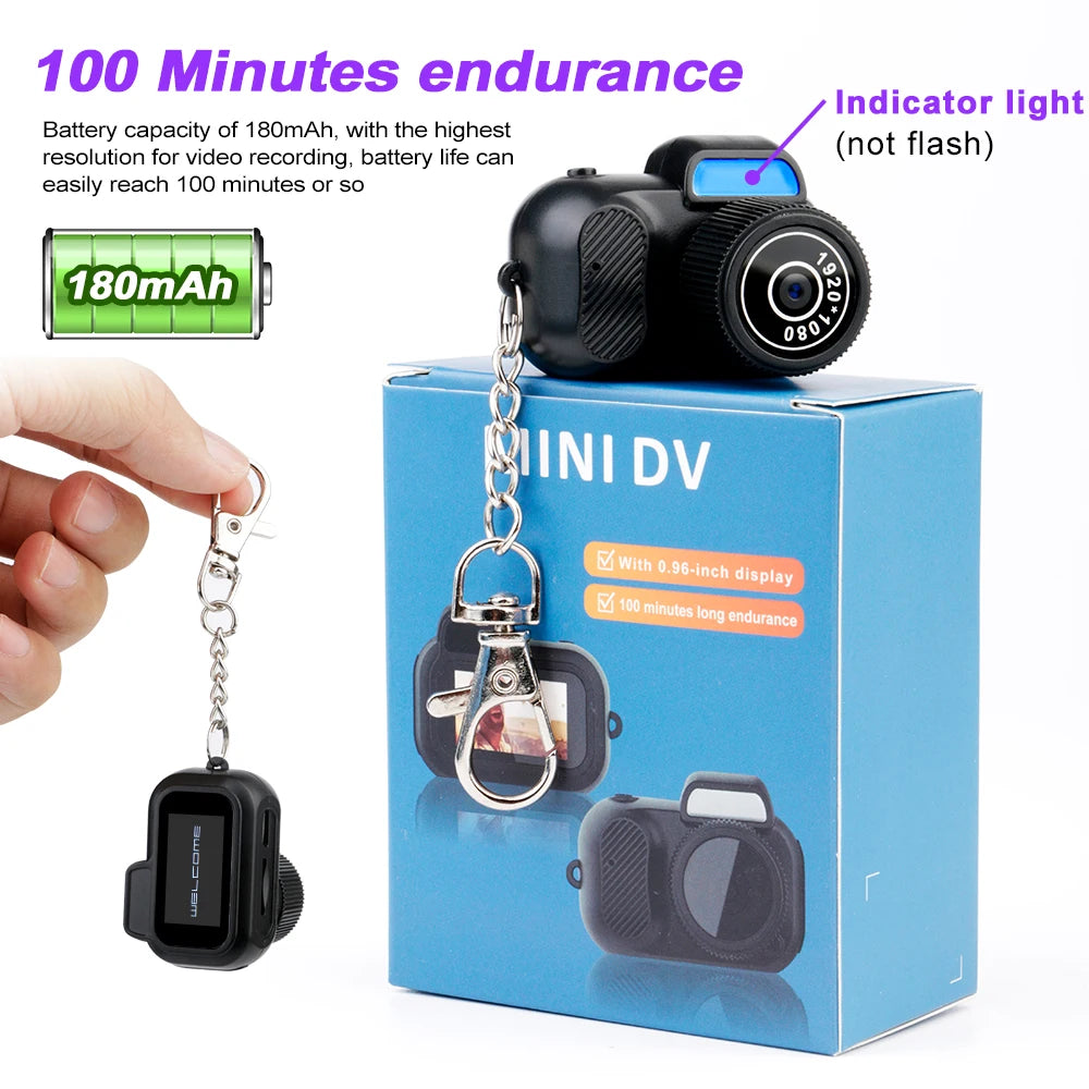 Vintage Camcorder Keychain Camera