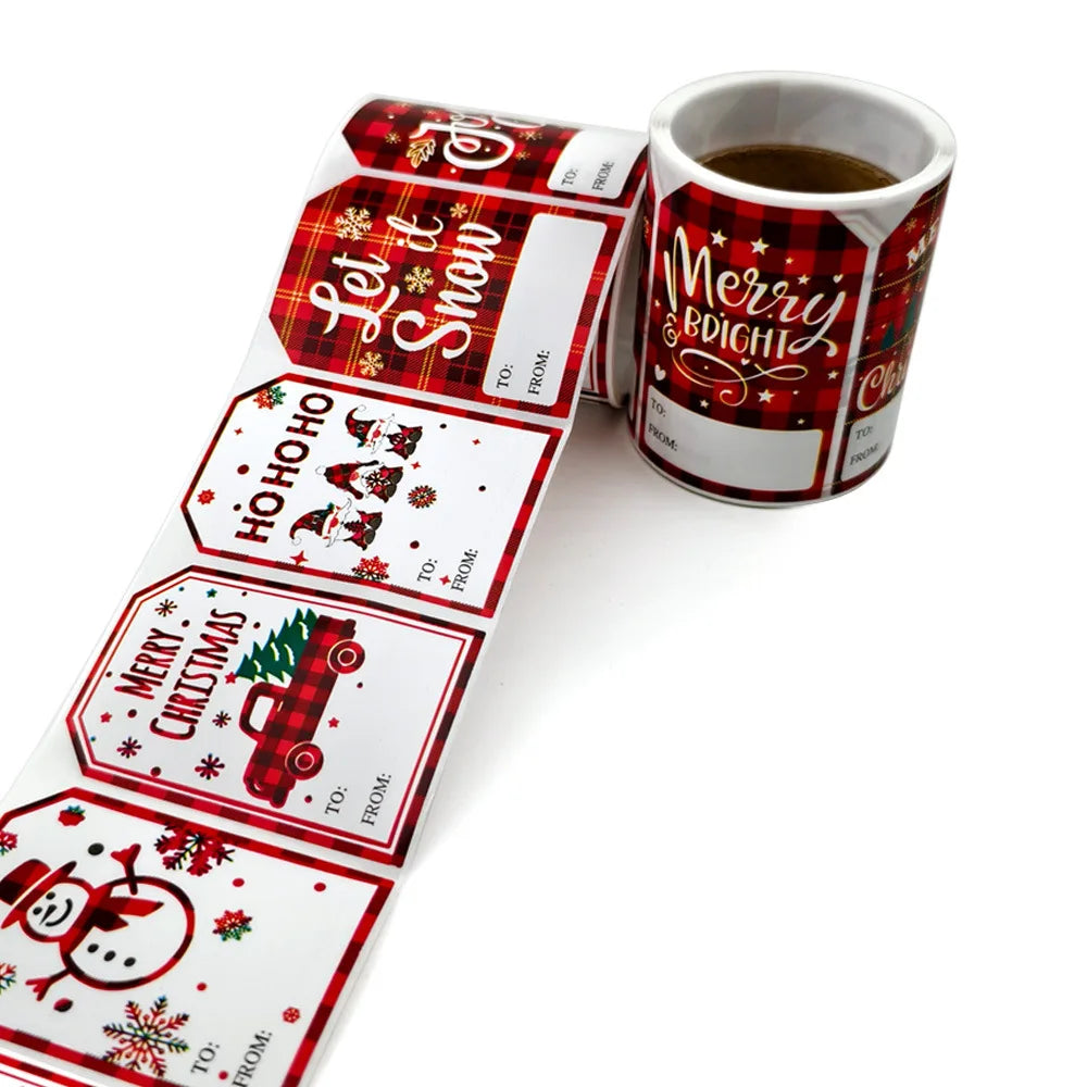 100Pcs Christmas Gifting Labels