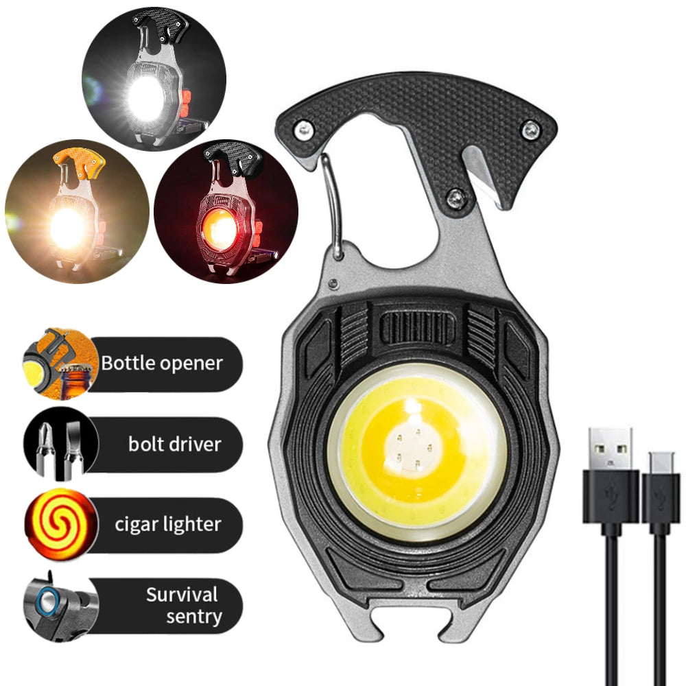Multifunctional Keychain LED Lamp