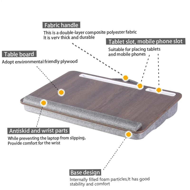 Portable Laptop Desk With Cushion