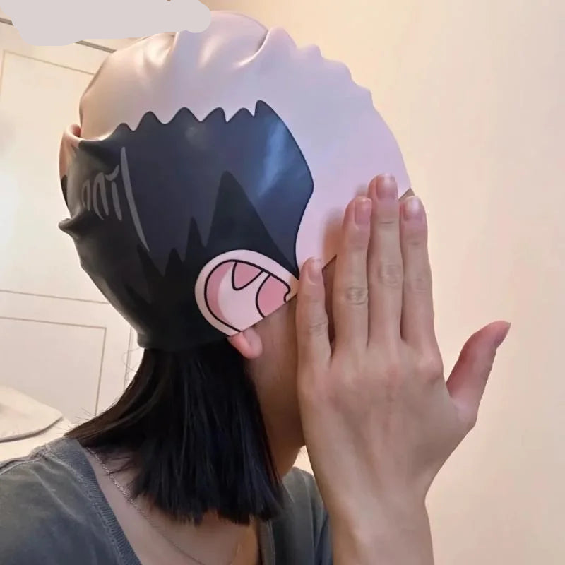 Funny Bald Head Swim Cap