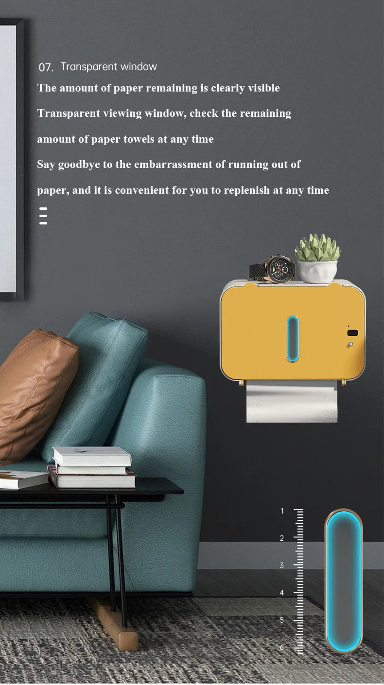 Wall-Mounted Smart Automatic Tissue Dispenser