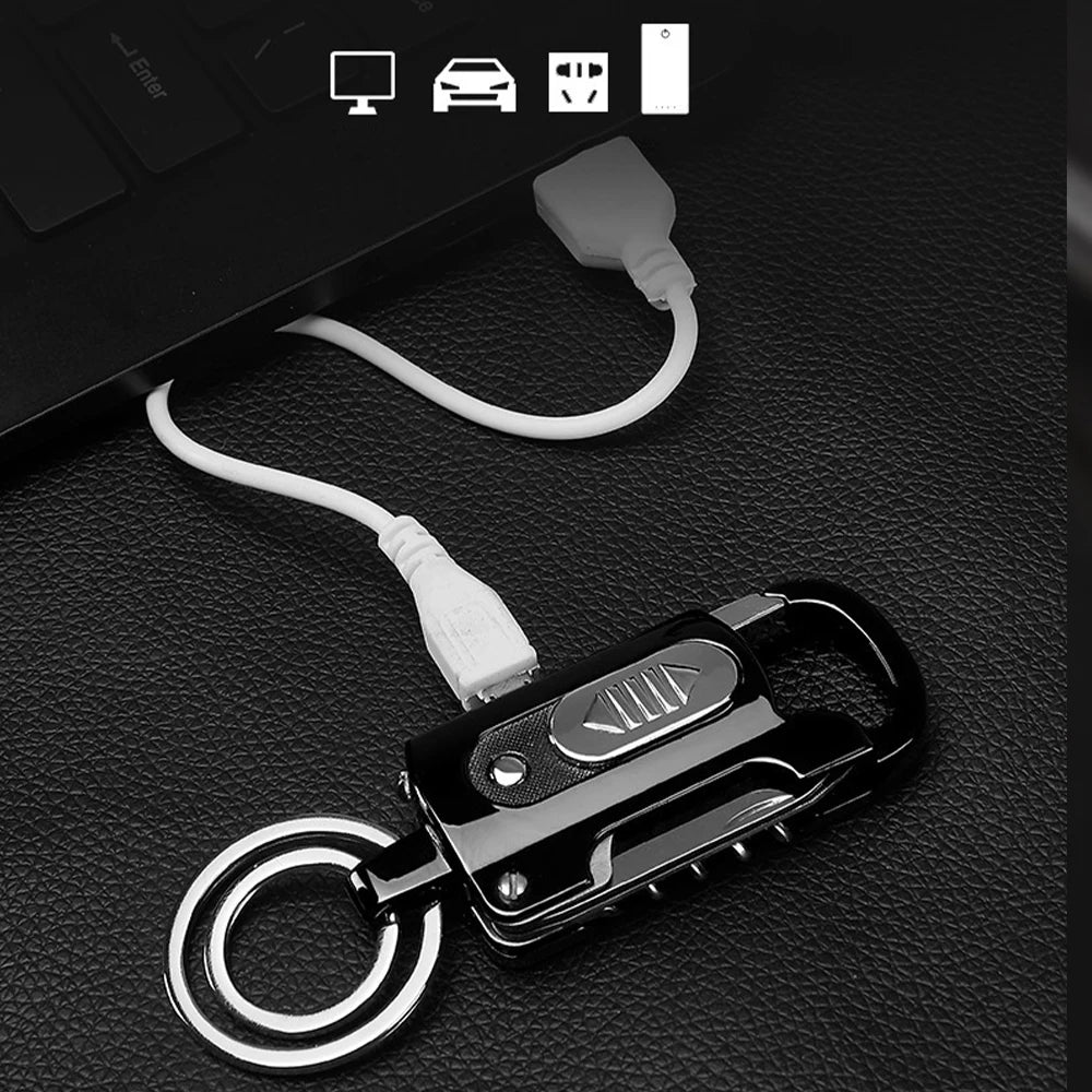 Multifunctional keychain lighter