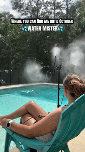 Flexible Standing Outdoor Misting System With Adjustable Height