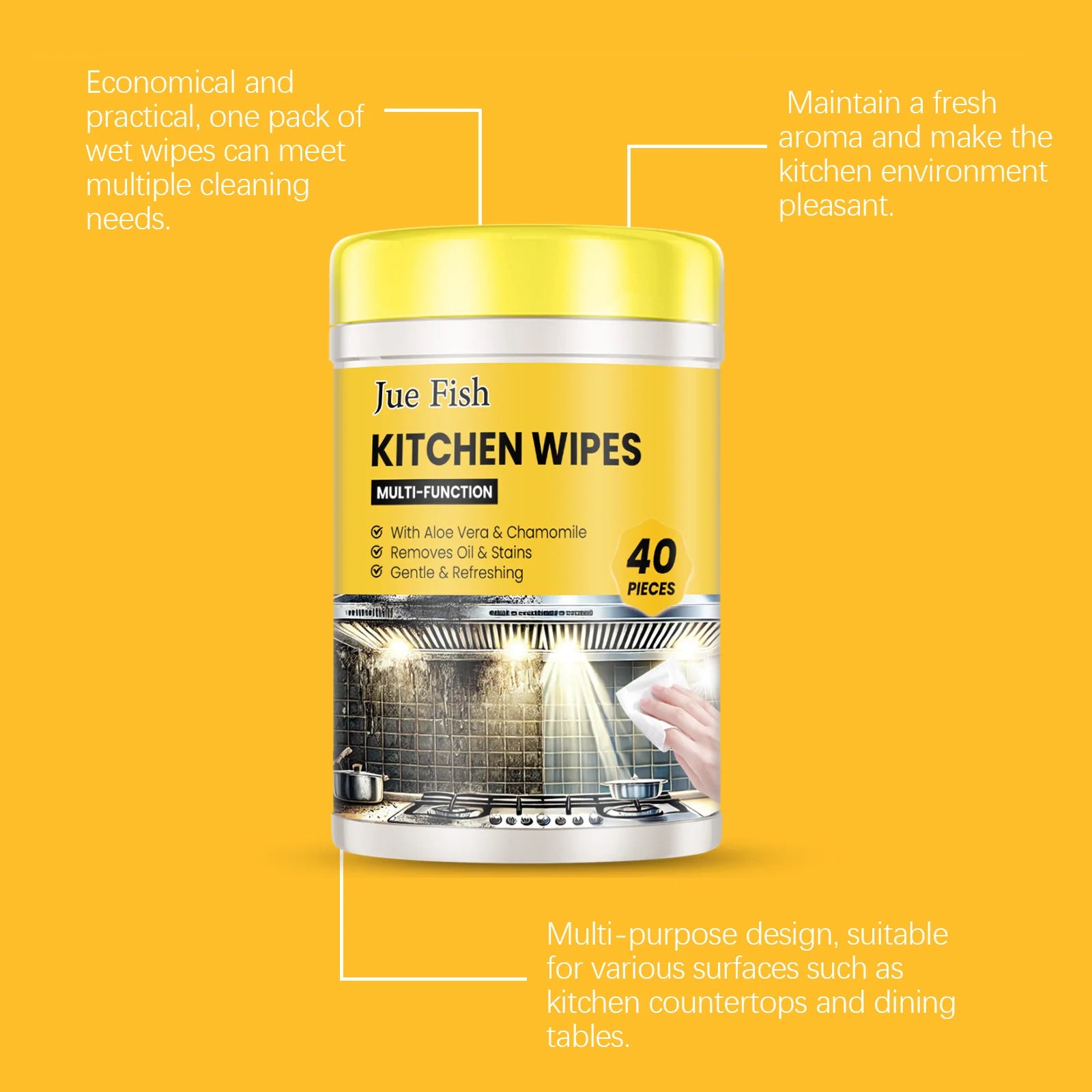 Disposable Kitchen Wet Cleaning Wipes