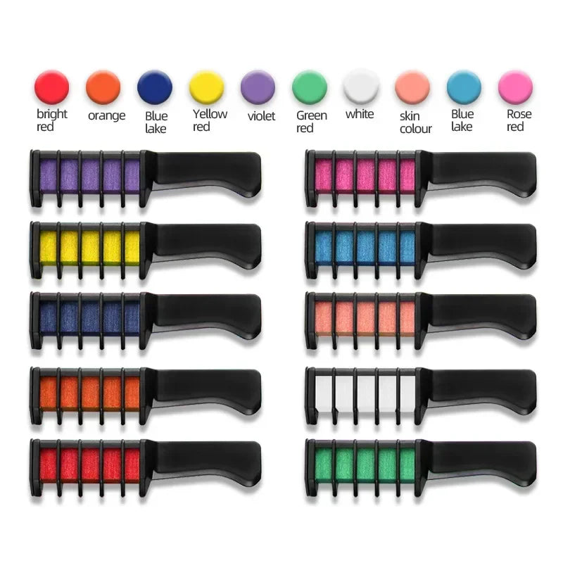 Instant Hairs Color Comb - 10Pcs