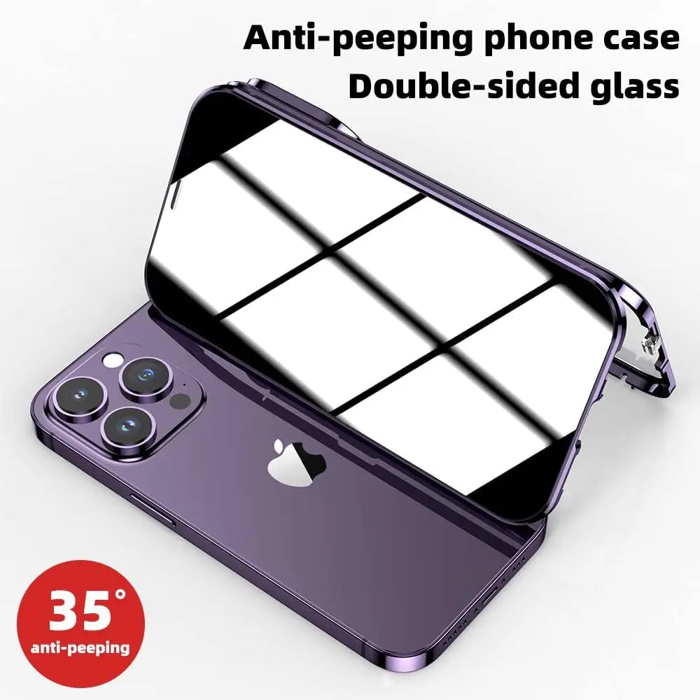 Magnetic Anti-Peep Privacy iPhone Case