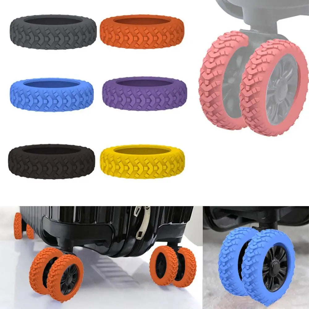 Trolley Suitcase Wheels Protection Cover 8PCS