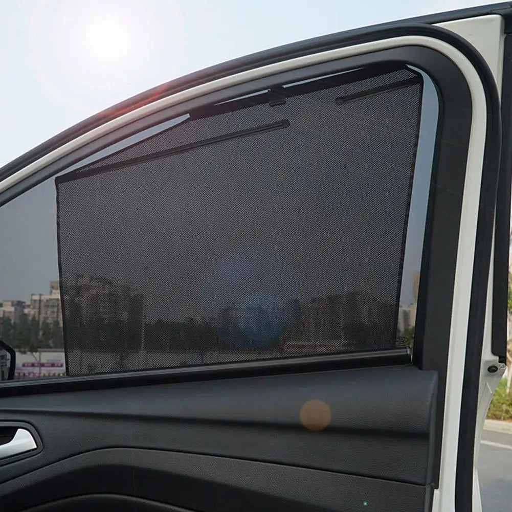 Automatic Retractable Car Window Sunshade Curtain