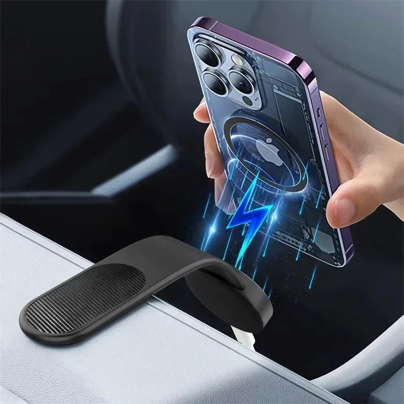 Magnetic Bendable Phone Holder with Wireless Charging