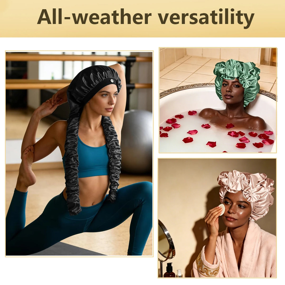Satin Heatless Curling Bonnet