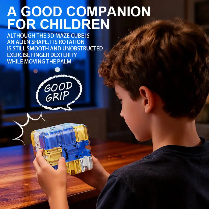 3D Maze Cube Puzzle