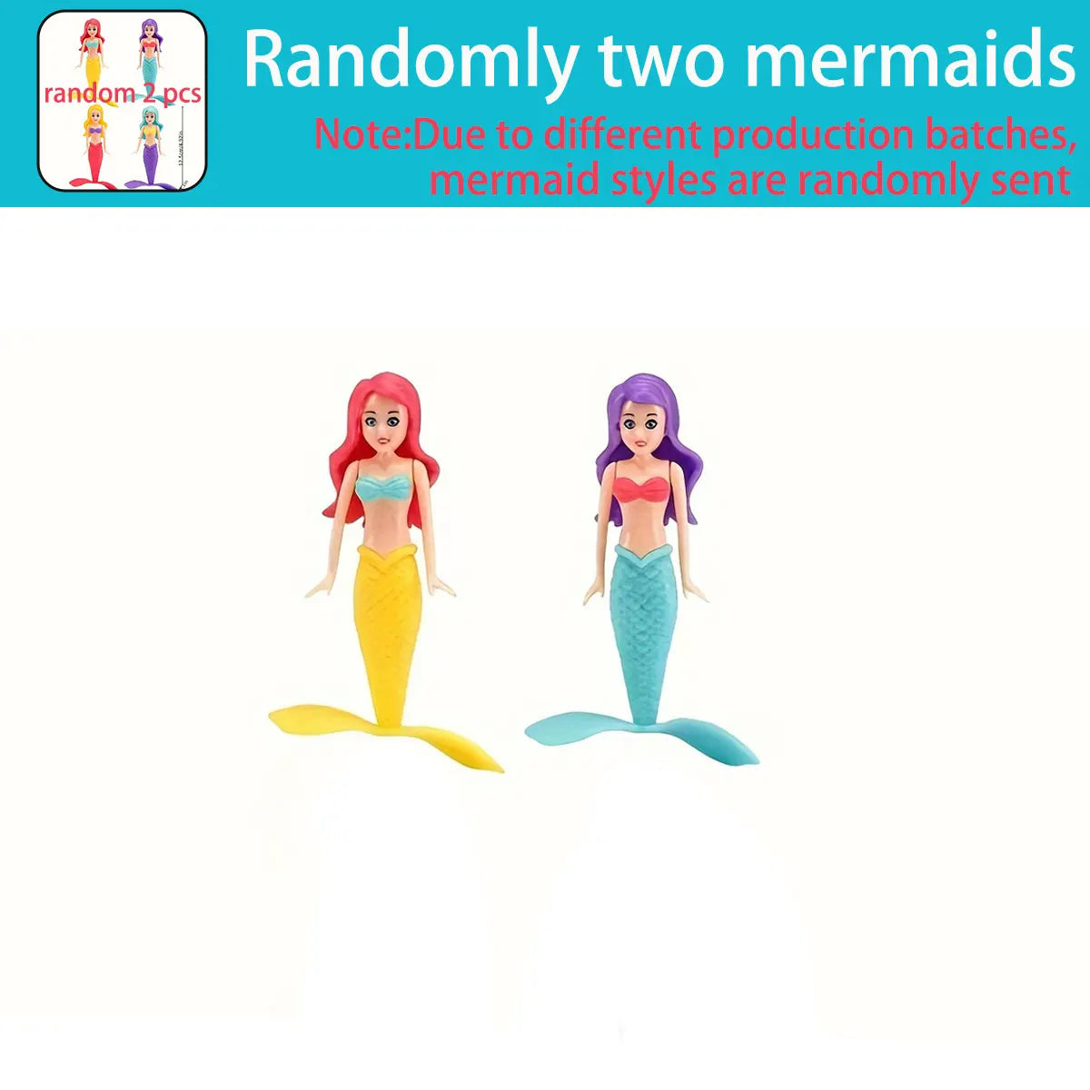 Aqua Mermaid Spin Float Toy