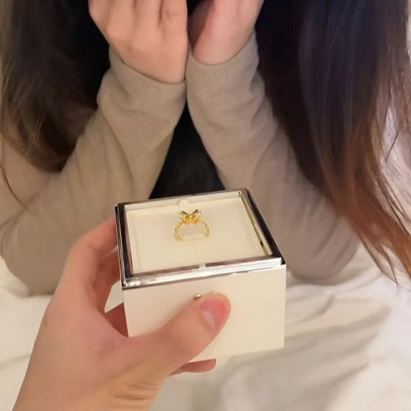 Creative Rotating Surprise Ring Box