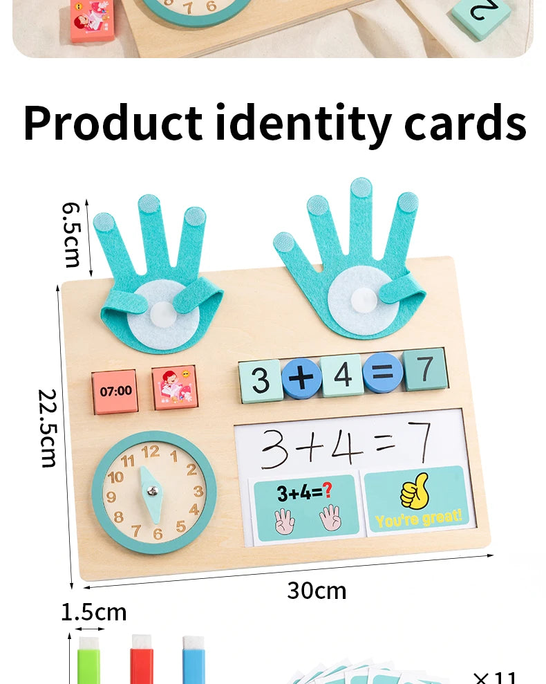 Montessori Time & Math Learning Aid