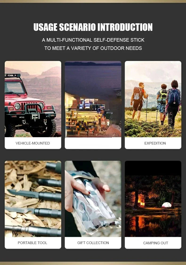 Multifunctional Aluminium Alloy Hiking Stick