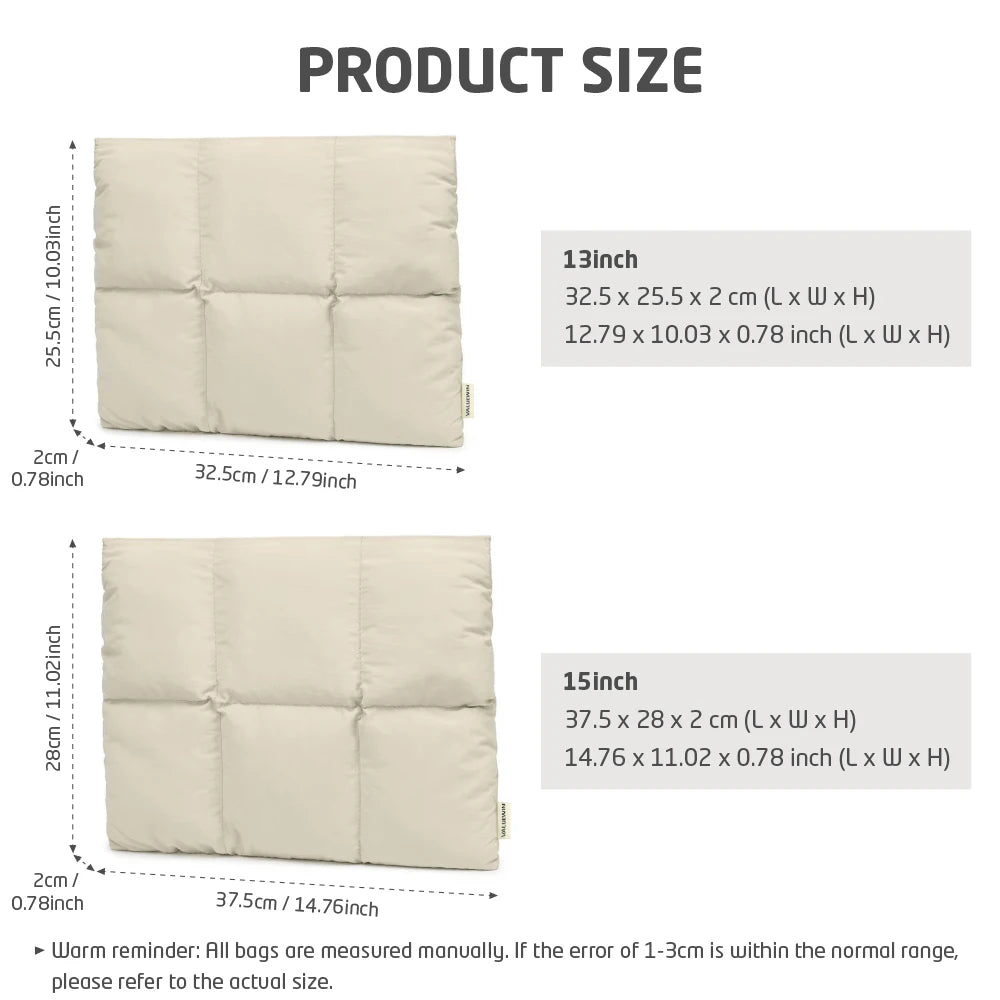 Magnetic Puffy Laptop Sleeve