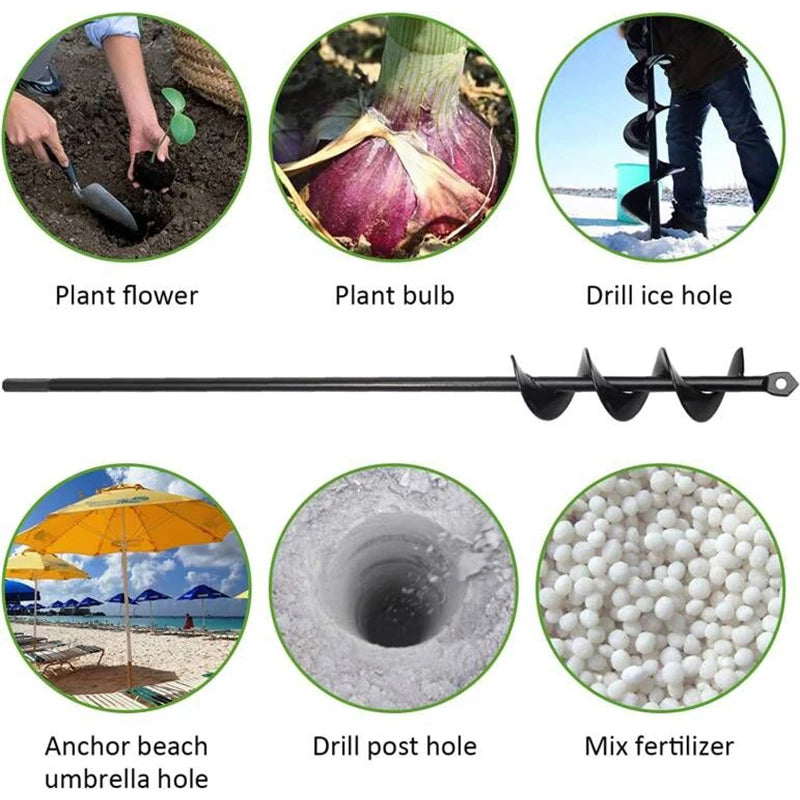 Garden Spiral Drill Head