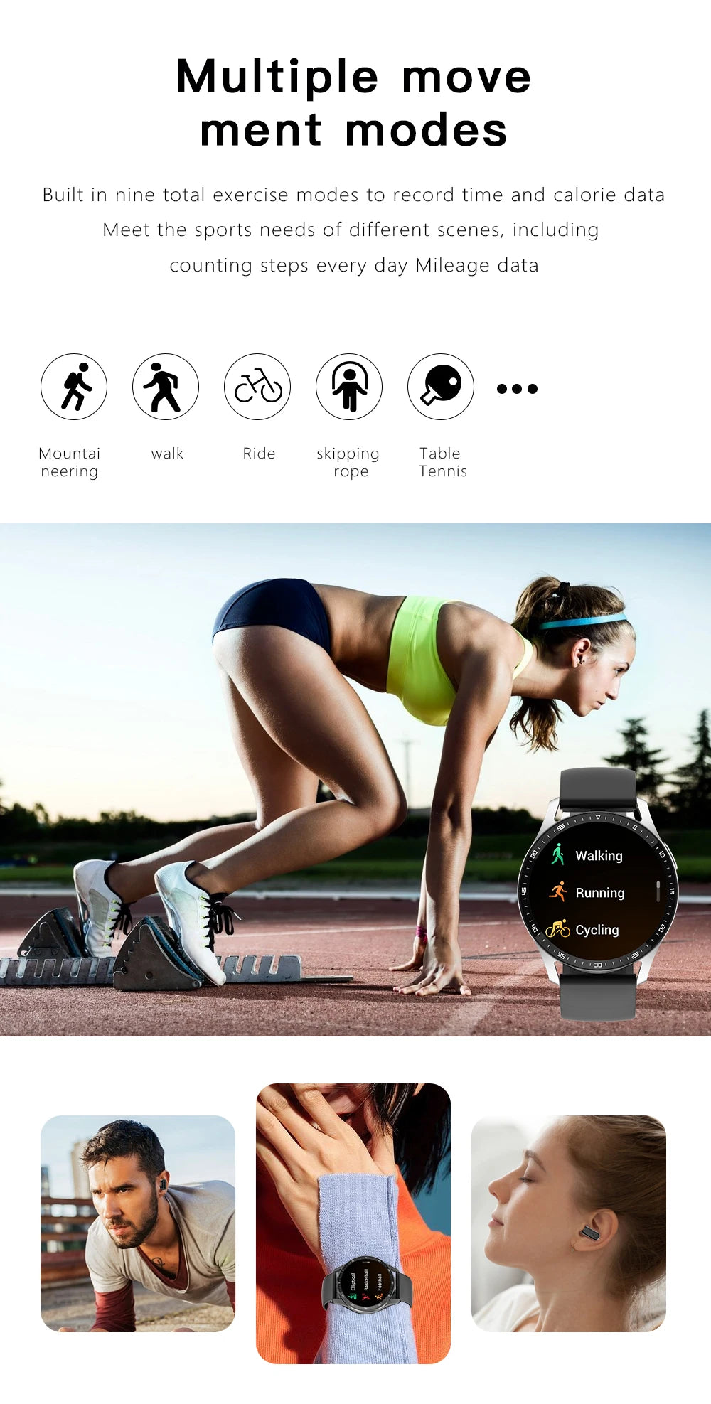 Two In One Smart Watch With Bluetooth Earbuds