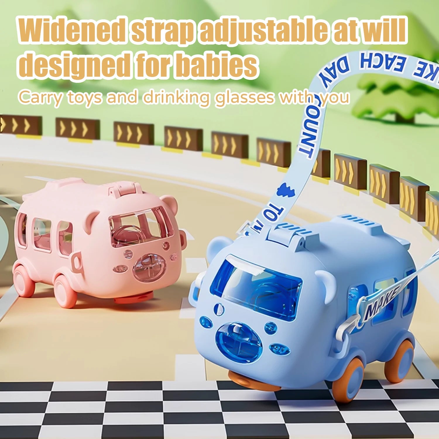 Portable Bus Shape Water Bottle