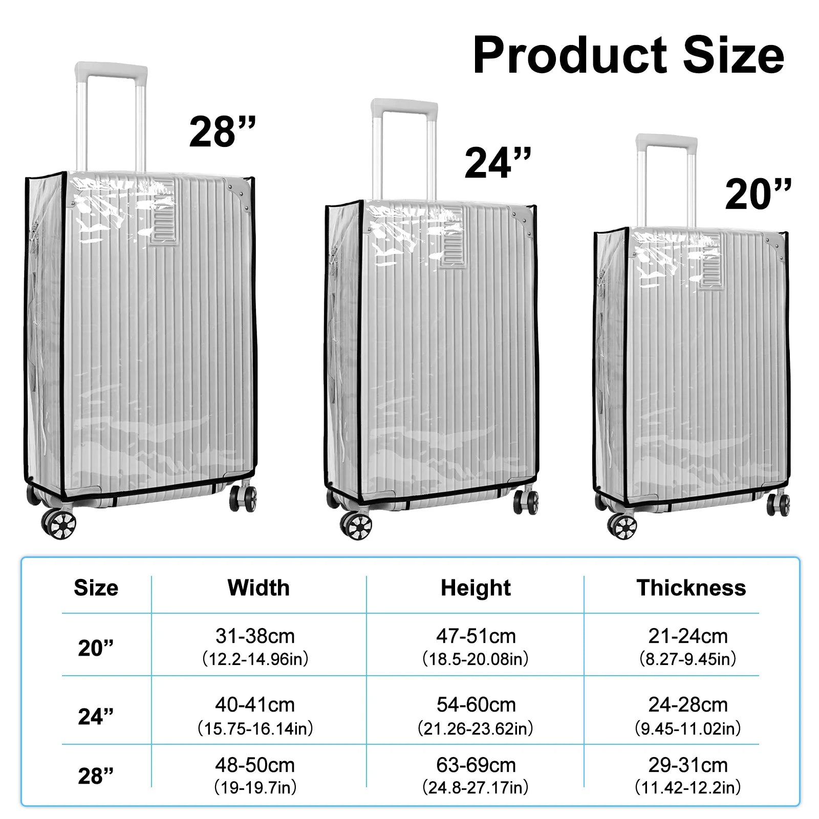 Transparent Waterproof Trolley Cover