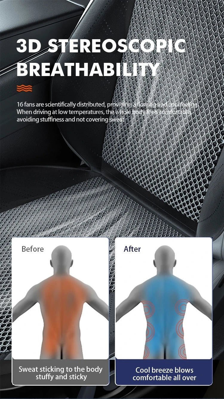 2 in 1 Car Chill & Massage seat cover