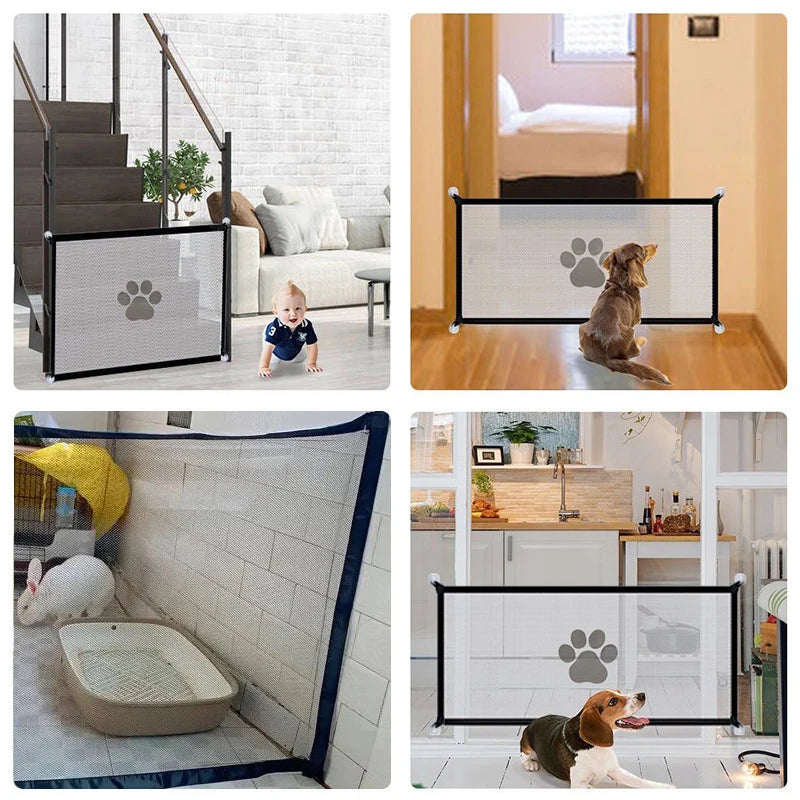Retractable Mesh Safety Gate for Pets & Babies
