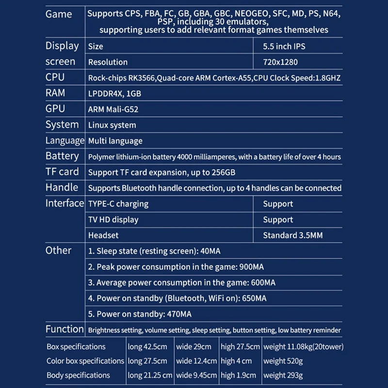 Handheld Arcade Game Console