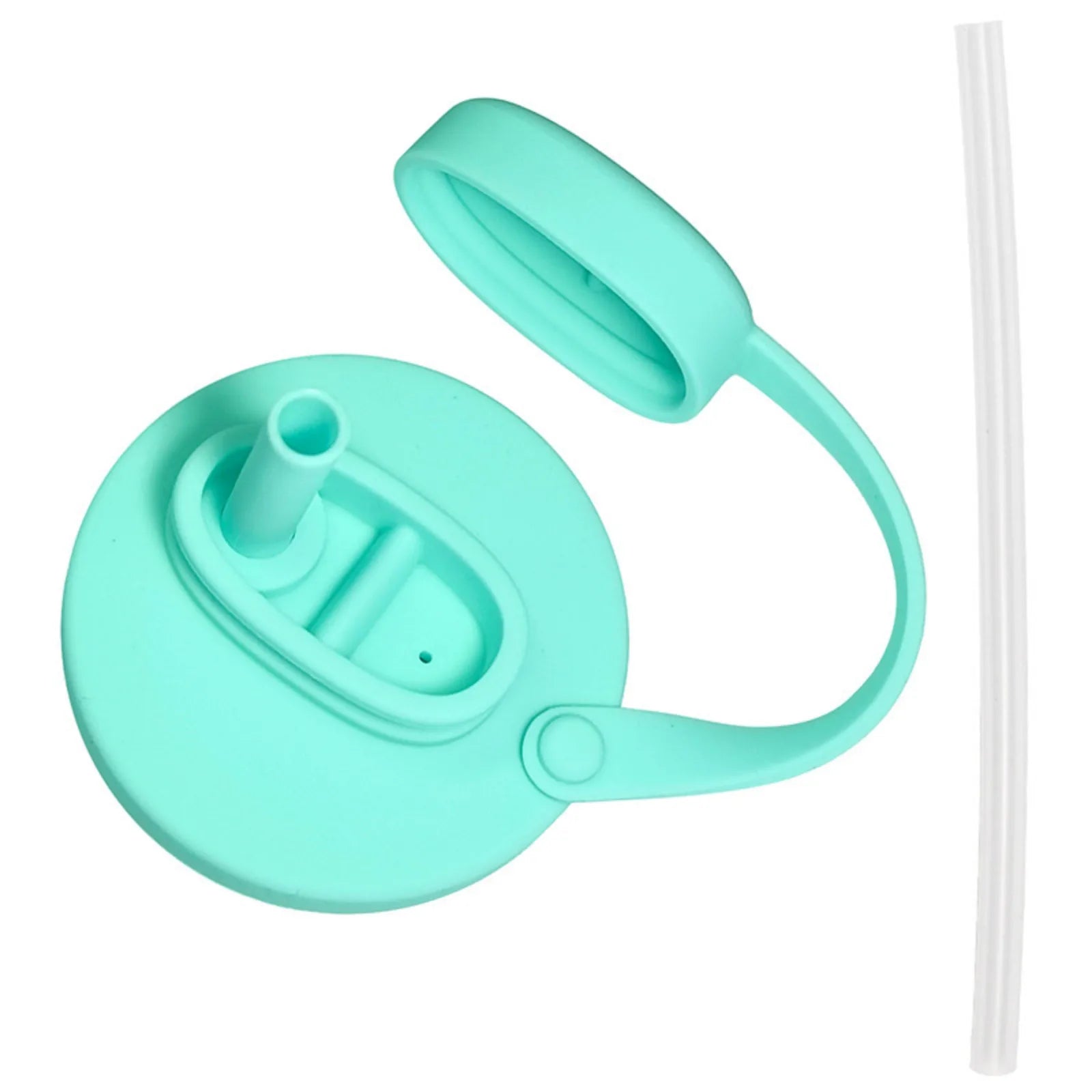Silicon Can Lids with Straw