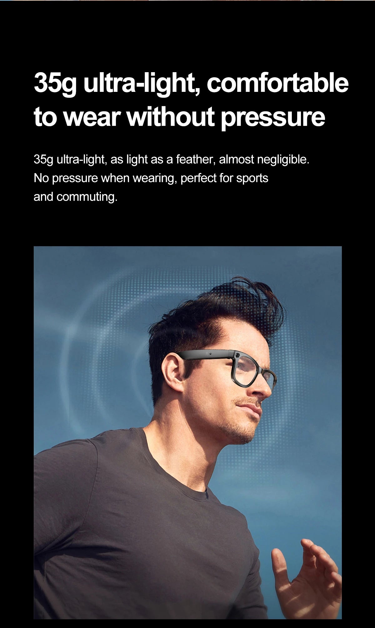 Smart Bluetooth Camera Glasses