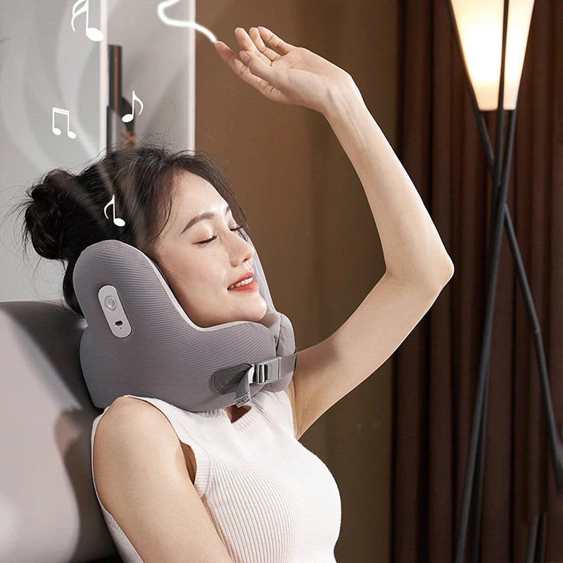 Travel Pillow with Noise Canceling Earmuffs