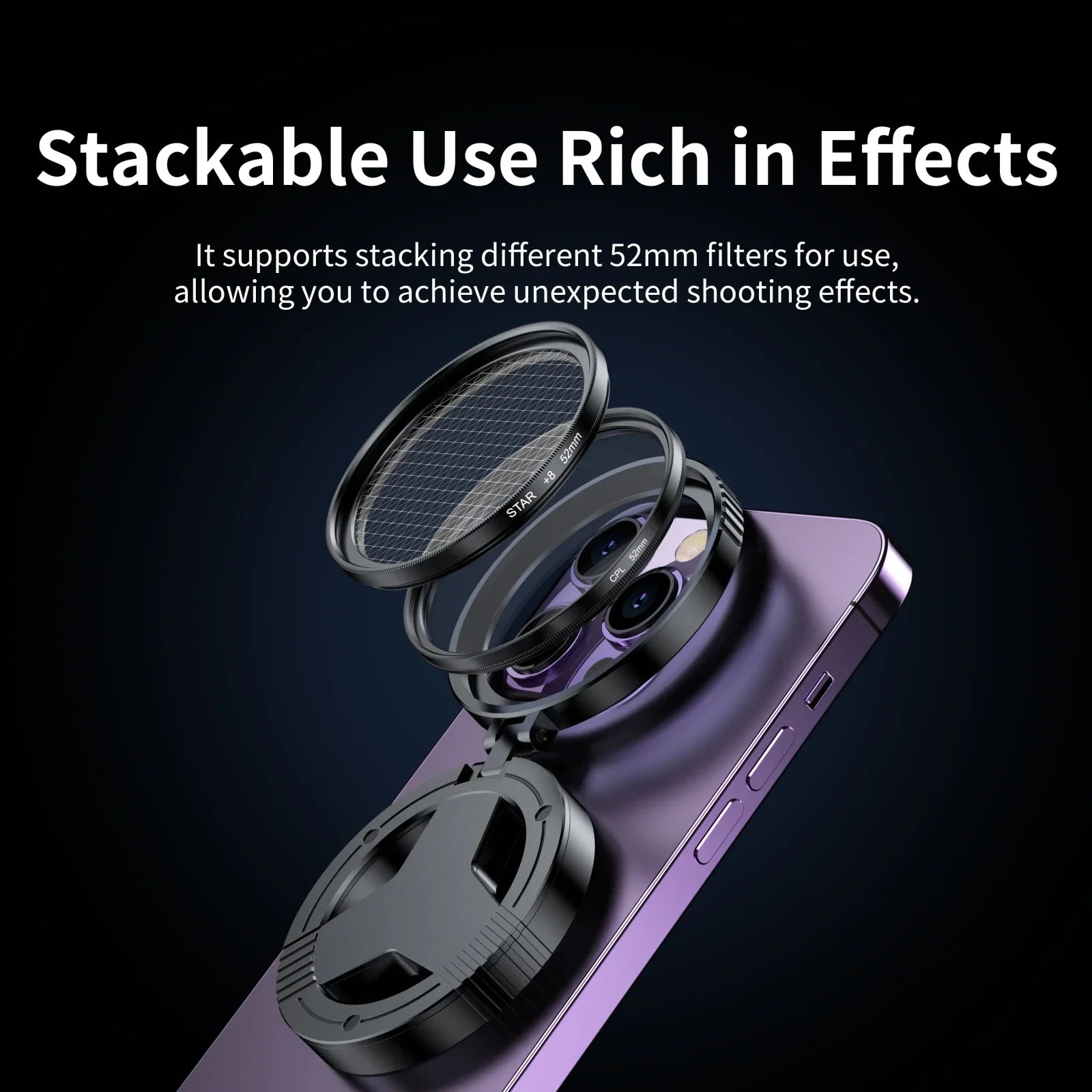 2-in-1 Magnetic CPL & Star Filter Lens