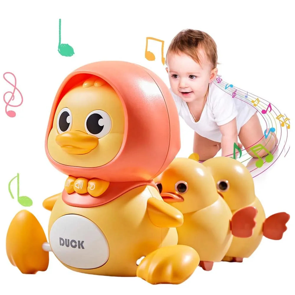 Interactive Musical Crawling Duck Toy