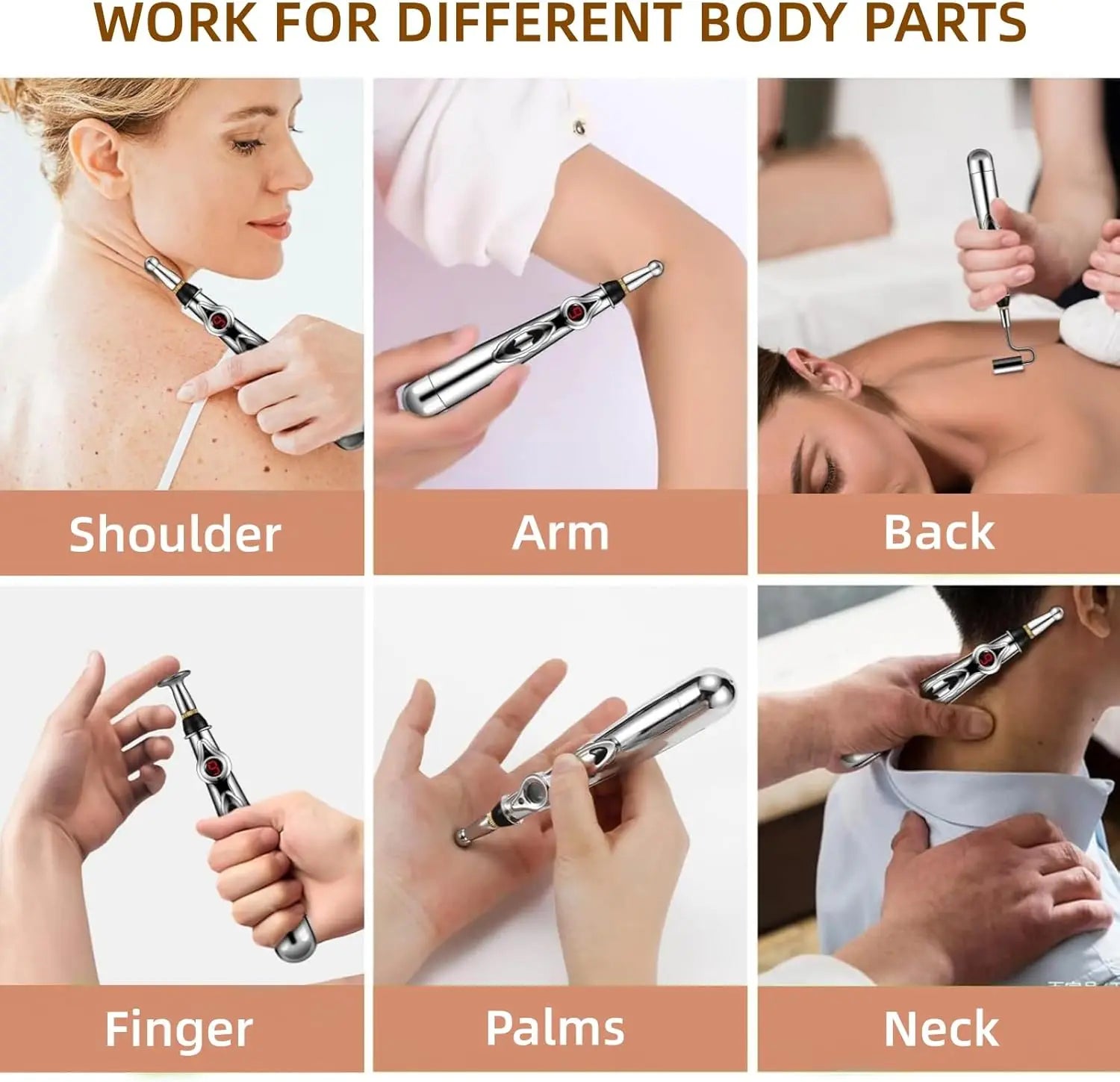 Multifunctional Acupuncture Massage Pen - 5 Heads